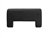 9" Jetted Square Pillow - Black